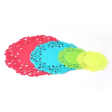 Гаджеты креативные утолщенные силиконовые стеклянные подставки. Чашки изоляционные прокладки. Анти-горячий коврик, нескользящий коврик для чаши, коврик для посуды