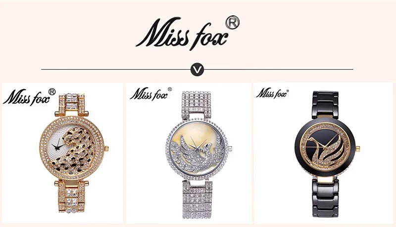 Miss Fox брендовые современные модные женские кварцевые часы Montre Femme Horloge с ремешком из нержавеющей стали женские часы красивые наручные часы