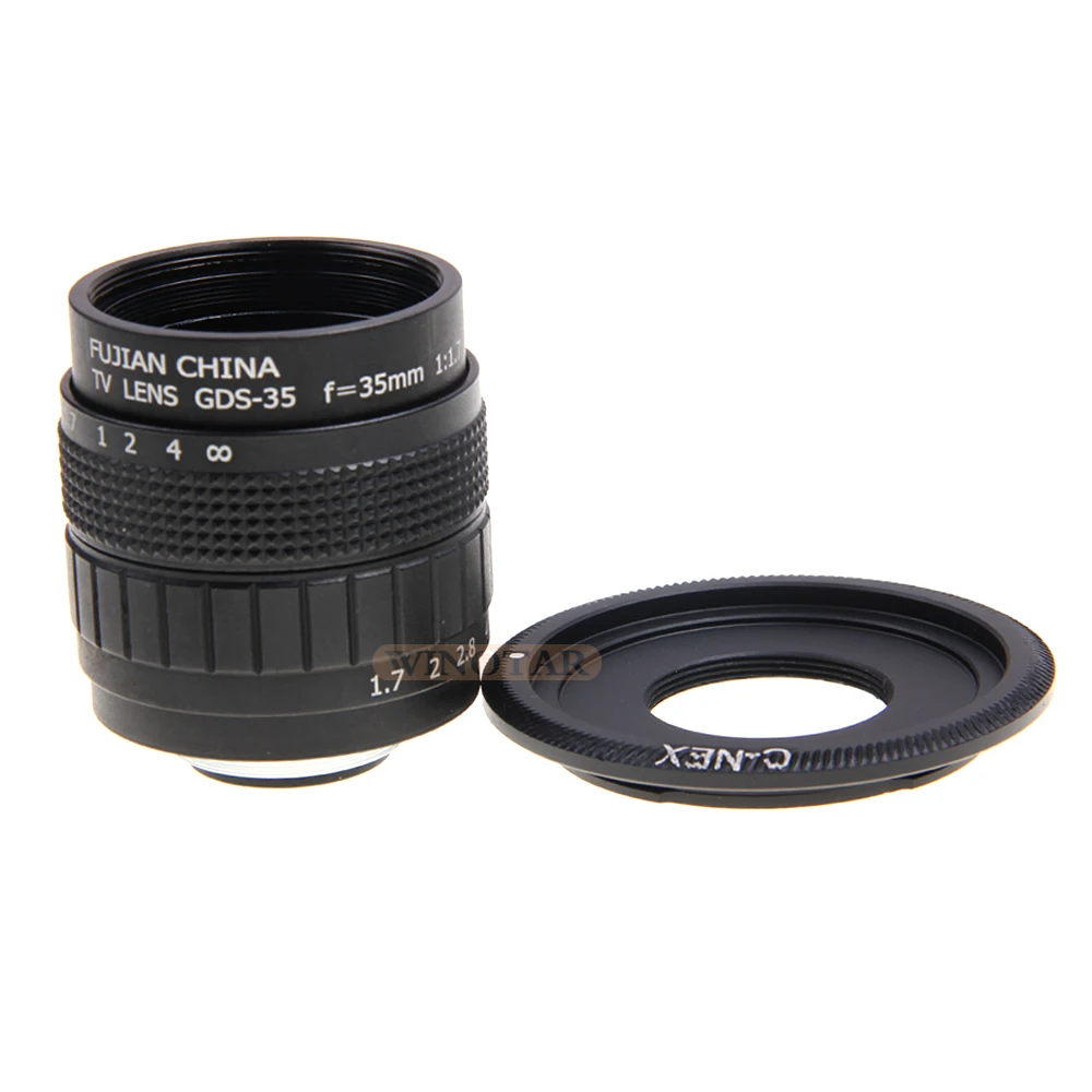 FUJIAN 35 мм F1.7 объектив видеонаблюдения + фотокольцо для Sony E:NEX3 фотосессия NEX5 NEX5N NEX5R