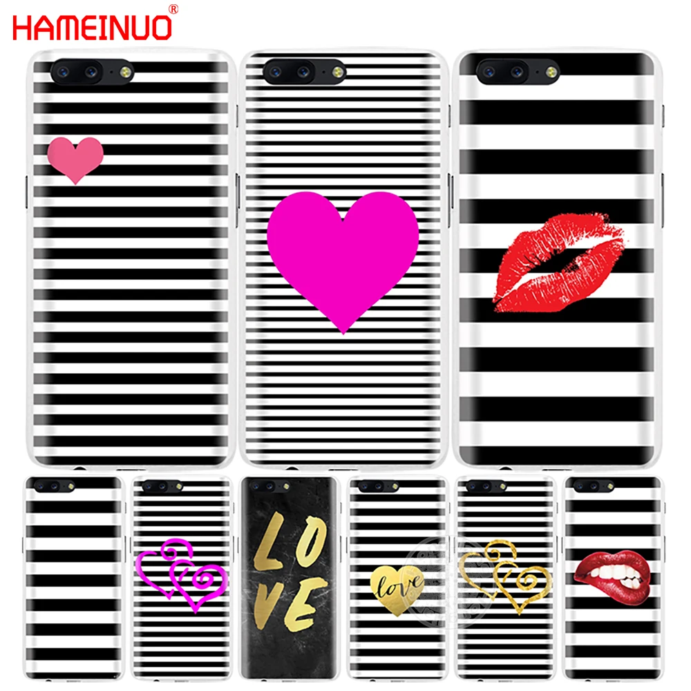 HAMEINUO в форме сердца love полоса простой дизайн задняя крышка чехол для телефона