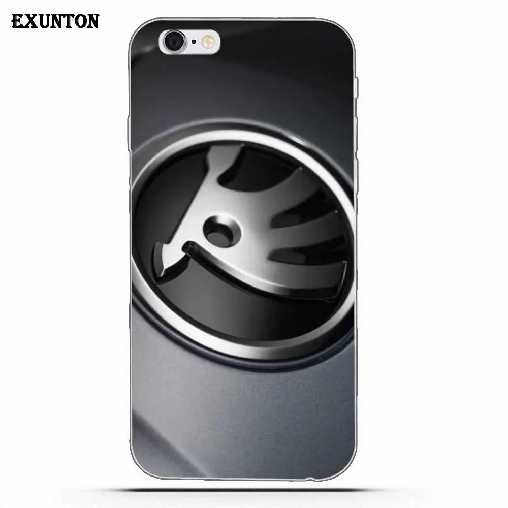 Мягкий модный логотип Skoda для Apple iPhone 4 4S 5 5C SE 6 6S 7 8 Plus X для Apple iPhone 4 4S 5 5C SE 6 6S 7 8 Plus X - Цвет: as picture