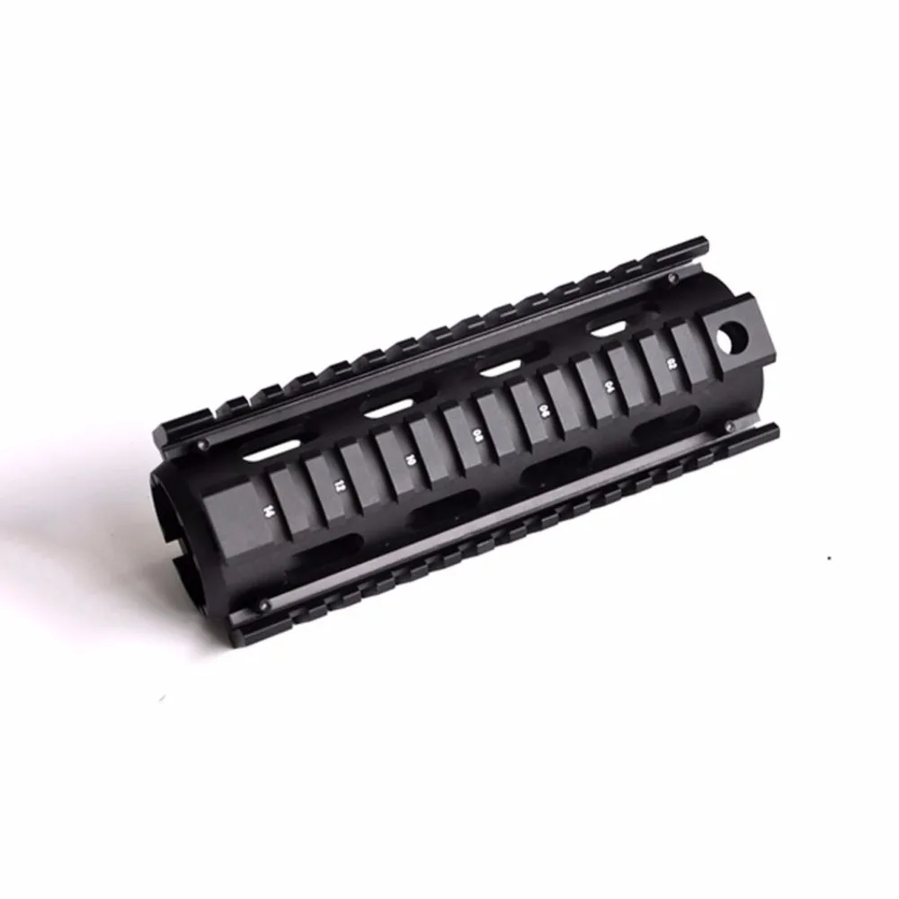 

Tactical Airsoft AR-15 M4 Handguard Carbine 6.7 Inch RIS Quad Rail 2 Piece Drop-In Picatinny Mounting Rifle Outdoor Hunting