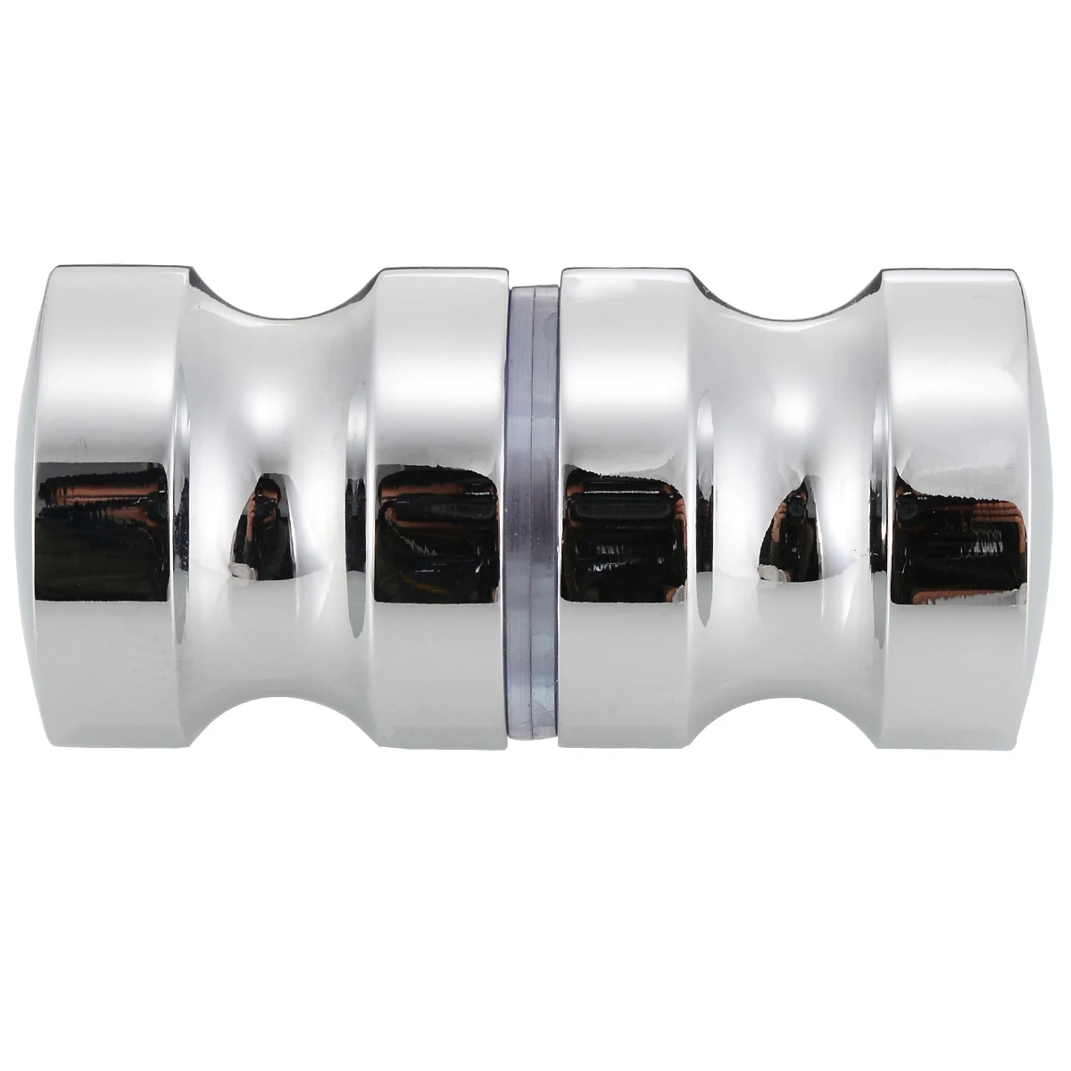 Mayitr Aluminum Metal 1.2inch Dia Single Groove Glass Door Knob Shower Room Cabinet Handle For Home Door Accessories