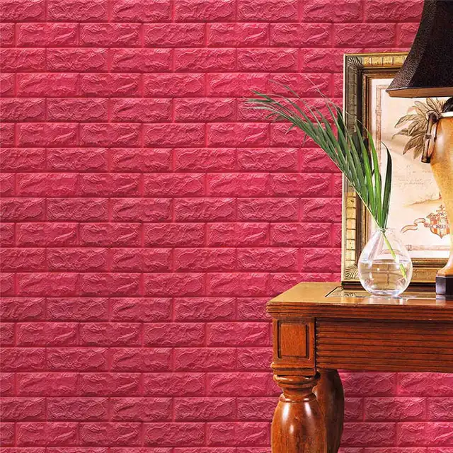 wall stickers pe foam 3d wallpaper diy wall stickers wall decor