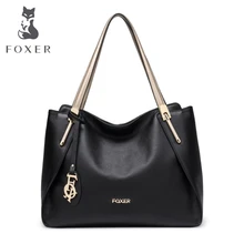 FOXER Marke Frauen weiche echtes leder umhängetaschen & handtaschen frauen umhängetasche mode tote damen handtasche