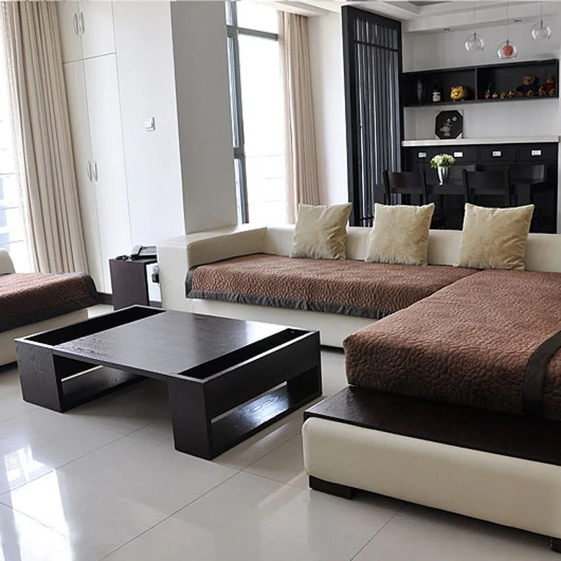 Super Soft Short Plush Leather Sofa Mat Solid Color Anti Skid Fabric Super Soft Short Plush Leather Sofa Mat Solid Color Anti Skid Fabric Modern Simple Towel Set Whole In Cushion From Home Garden On