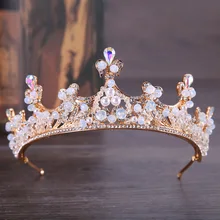 Luxury Rose Gold Pearl Bridal Crowns Handmade Tiara Bride Headband Crystal Wedding Diadem Queen Crown Wedding Hair Accessories Luxury Rose Gold Pearl Bridal Crowns Handmade Tiara Bride Headband Crystal Wedding Diadem Queen Crown Wedding Hair Accessories