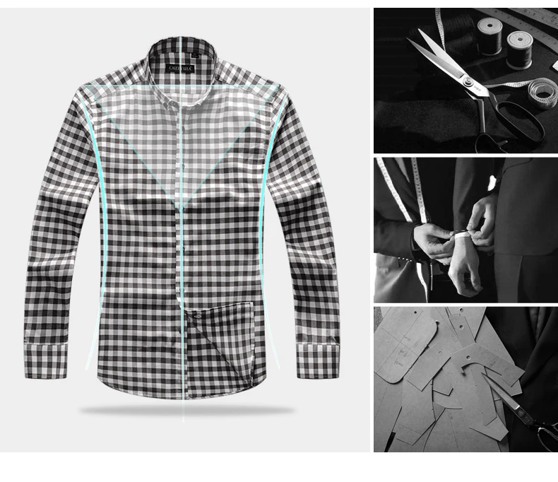 GREVOL Высококачественная Мужская рубашка в клетку, брендовая одежда, хлопок, рубашка с длинным рукавом, Мужская Осенняя Повседневная рубашка в британском стиле, пять цветов