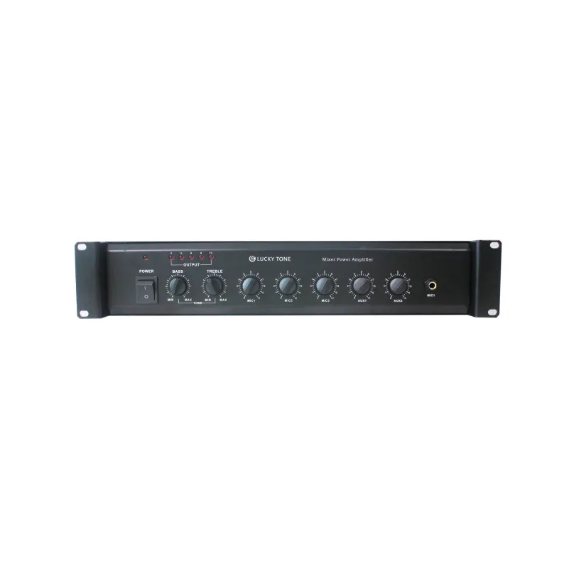 

Ben & Fellows 120108 PA Mixer Amplifier Bass and Treble Control Automatic Mute Function for Paging and Announcement