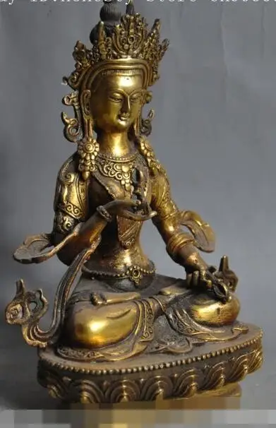 

S3005 china buddhism bronze gilt Vajra tara Vajrasattva KwanYin buddha goddess statue