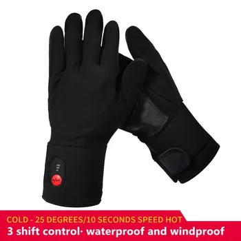 

SAVIOR electric hot thin gloves winter heating gloves men and women outdoor sports warm gloves riding ski super fiber anti-skid