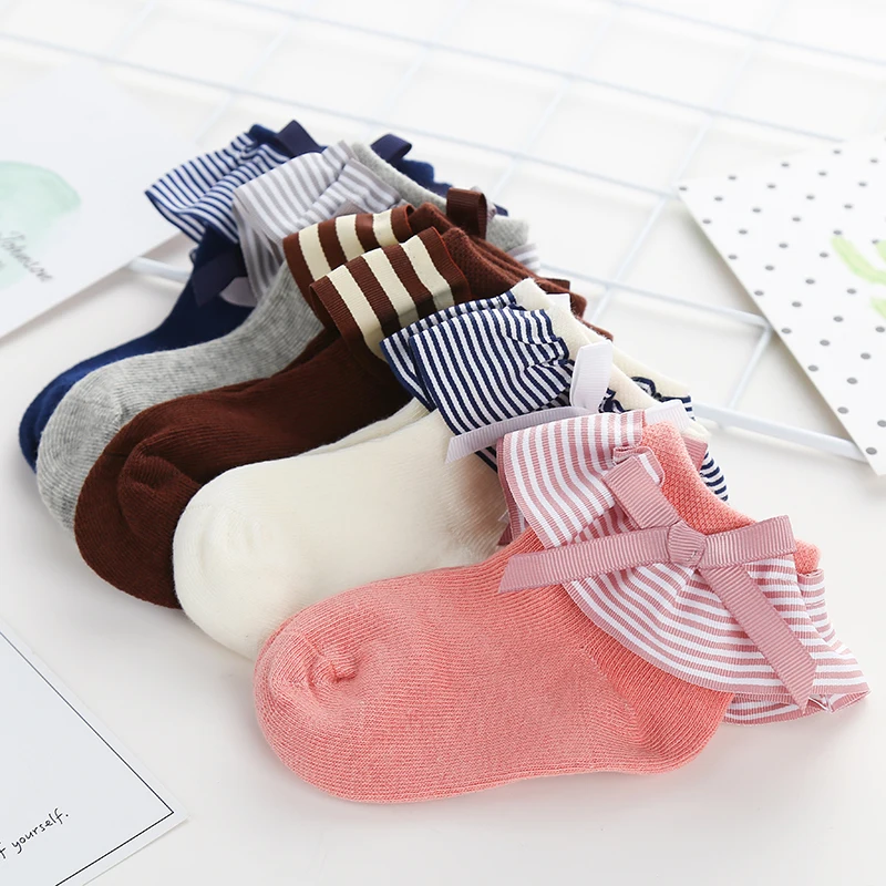 

10 Pairs/lot Socks Kids White Ruffle Socks for Girls Summer Cotton Children's Socks Baby Clothes for Girls 2 4 6 8 Years Old