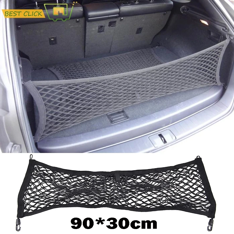 Fit For Kia Sportage Sorento Envelope Rear Trunk Cargo Net Hook Mesh Elastic Luggage Car Accessories 90*30cm