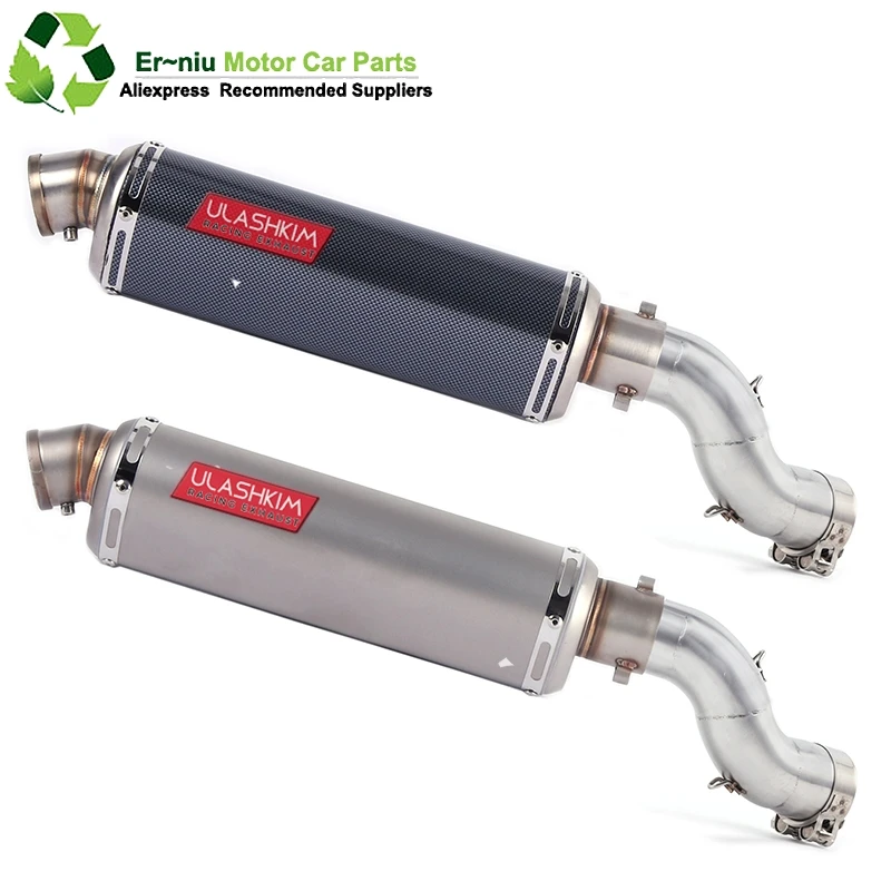 

Motorcycle Full System Exhaust Escape Slip-On For kawasaki Ninja 900 Z900 Modified Middle Link Pipe