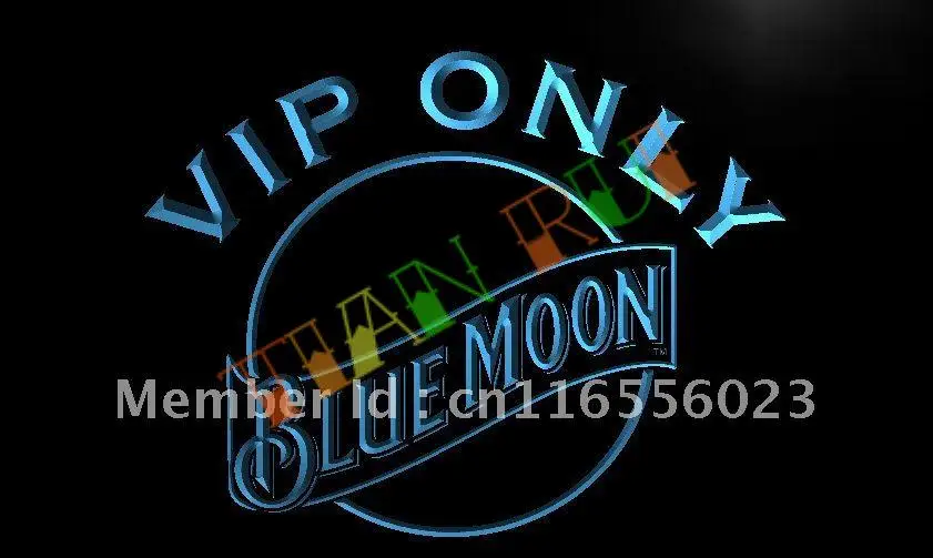 

LA462- VIP Only Blue Moon LED Neon Light Sign
