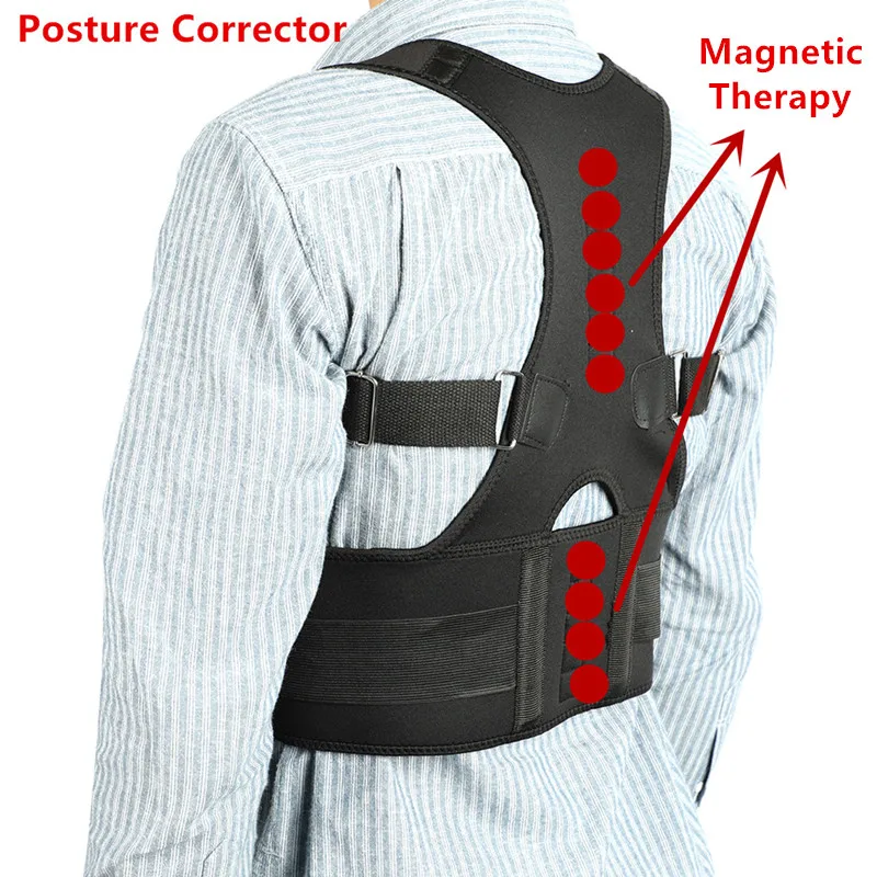 Магнитотерапия назад корректирующий фиксатор Осанки Спины боли Поддержка подтяжки Для мужчин и Для женщин плеча поддержка для поясницы 174 Ирак