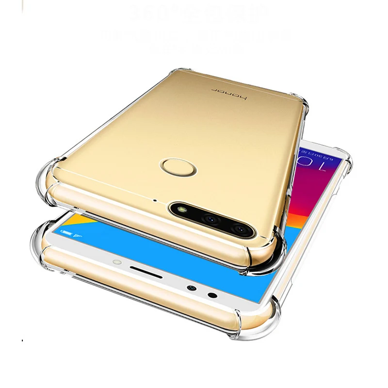 Прозрачная кожа для Huawei honor 7s 7A 7C Y6 Y7 Pro Prime 2018 противоударный мягкий чехол Русская