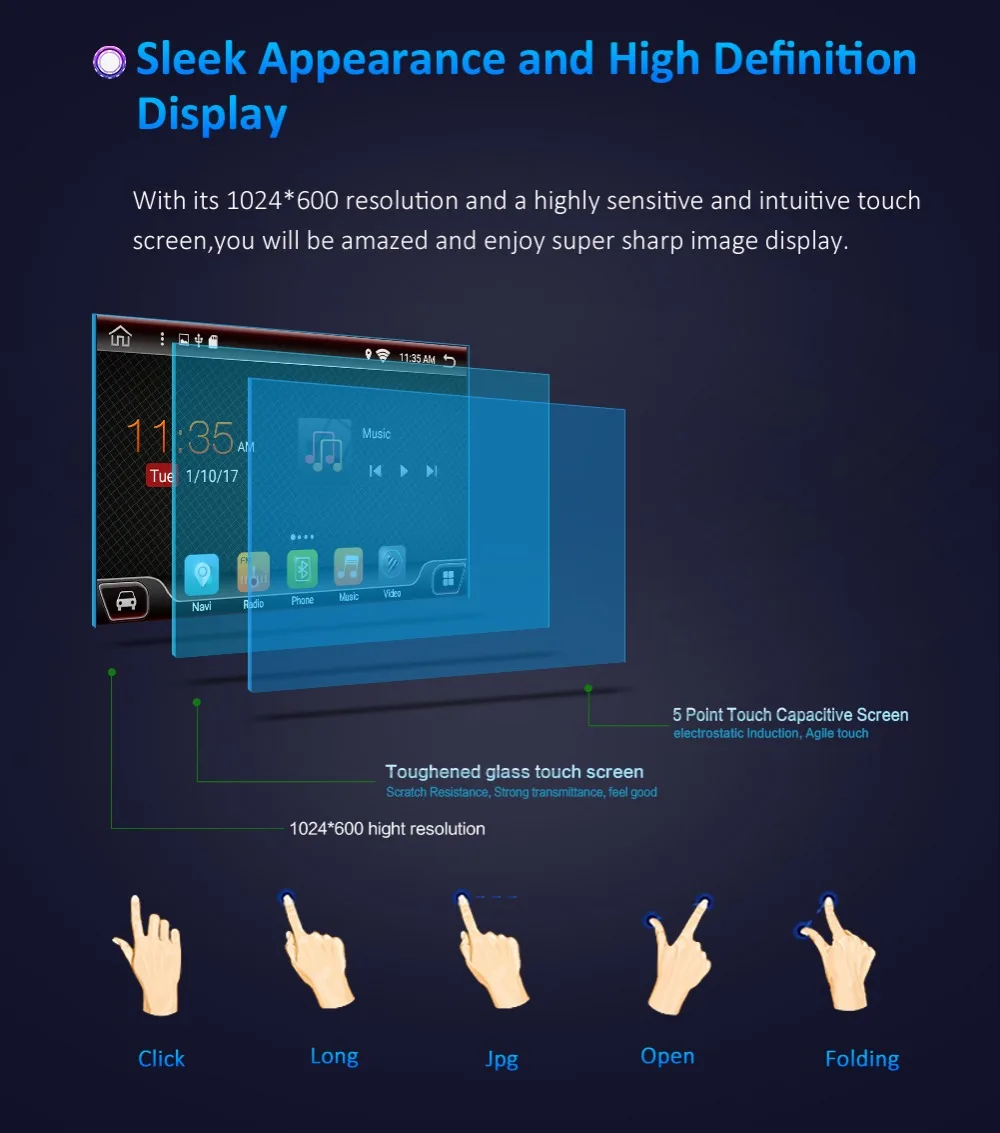 Cheap Bosion 4/8 core 2 din For Ford Focus 2009 Android 8/9 Autoradio Car Multimedia Player GPS Navigation Head Unit with wifi BT USB 4