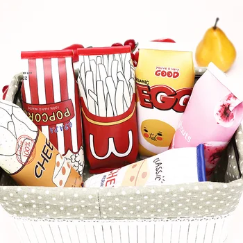 

Pencil Bag South Korean Creative And Simple Snacks Small Fresh student children cute receive pencil case For Boys And Girls