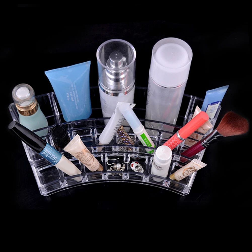 المطبخ لوحة شفافة العطور كونترتوب متعددة مقصورة عرض الحمام فرشاة صندوق تخزين مكتبي ماكياج المنظم