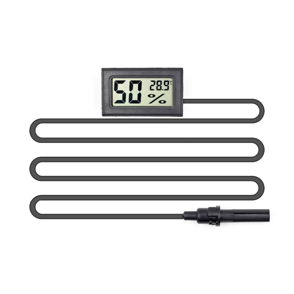 Мини ЖК-цифровой термометр гигрометр Температура Крытый удобный датчик температуры измеритель влажности Калибр инструменты кабель