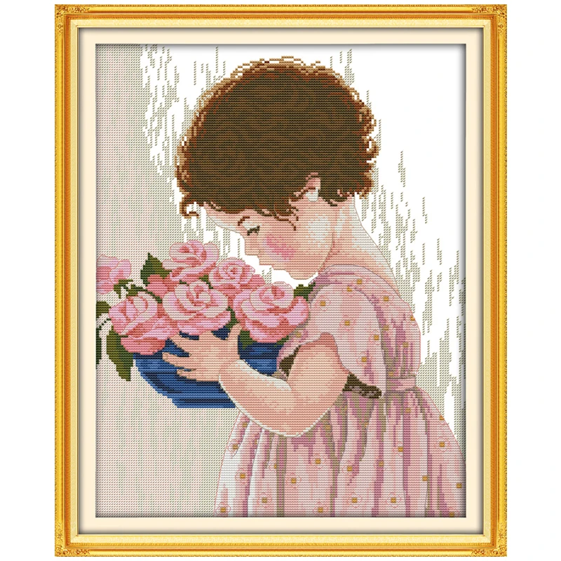 The Flower Girl Patterns Counted Cross Stitch 11 14CT ...