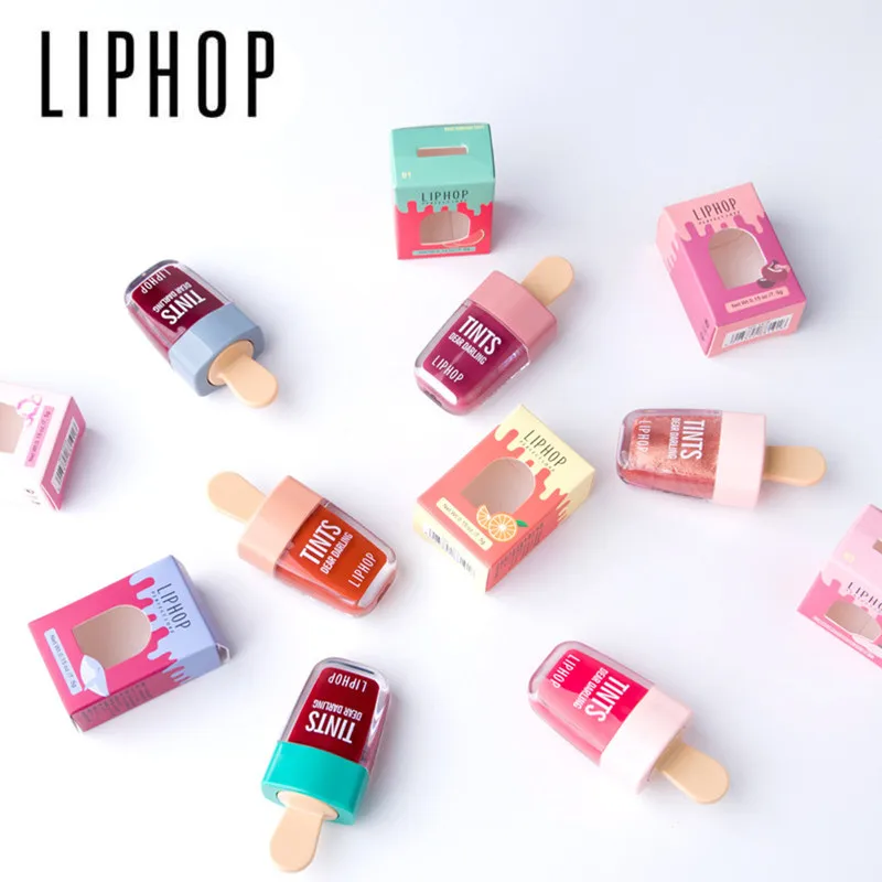 1 шт. LIPHOP стойкий тинт для губ 6 цветов жидкая губная помада Rouge A Levres Labial Matte Lip Gloss Sexy