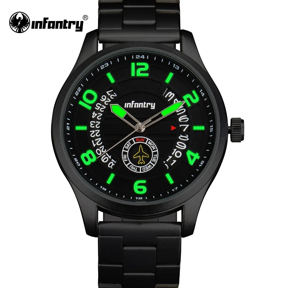 

INFANTRY Men Watches Luxury Brand Men's Auto Date Analog Sports Watch Men Army Military Quartz Wrist Watch Relogio Masculino