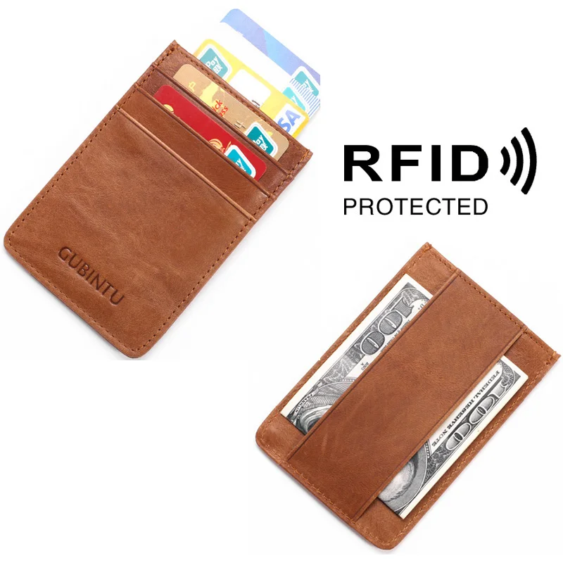 

2018 Summer Men's Card Holder Wallet RFID Blocking Money Cover Fashion Women Magnet ID Credit Card Cover Purse Dollar Cash Case