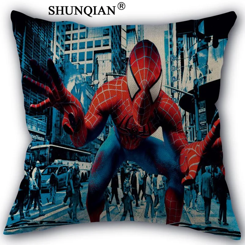 High Quality Spiderman Zippered pillowcases Custom One Side Pillow