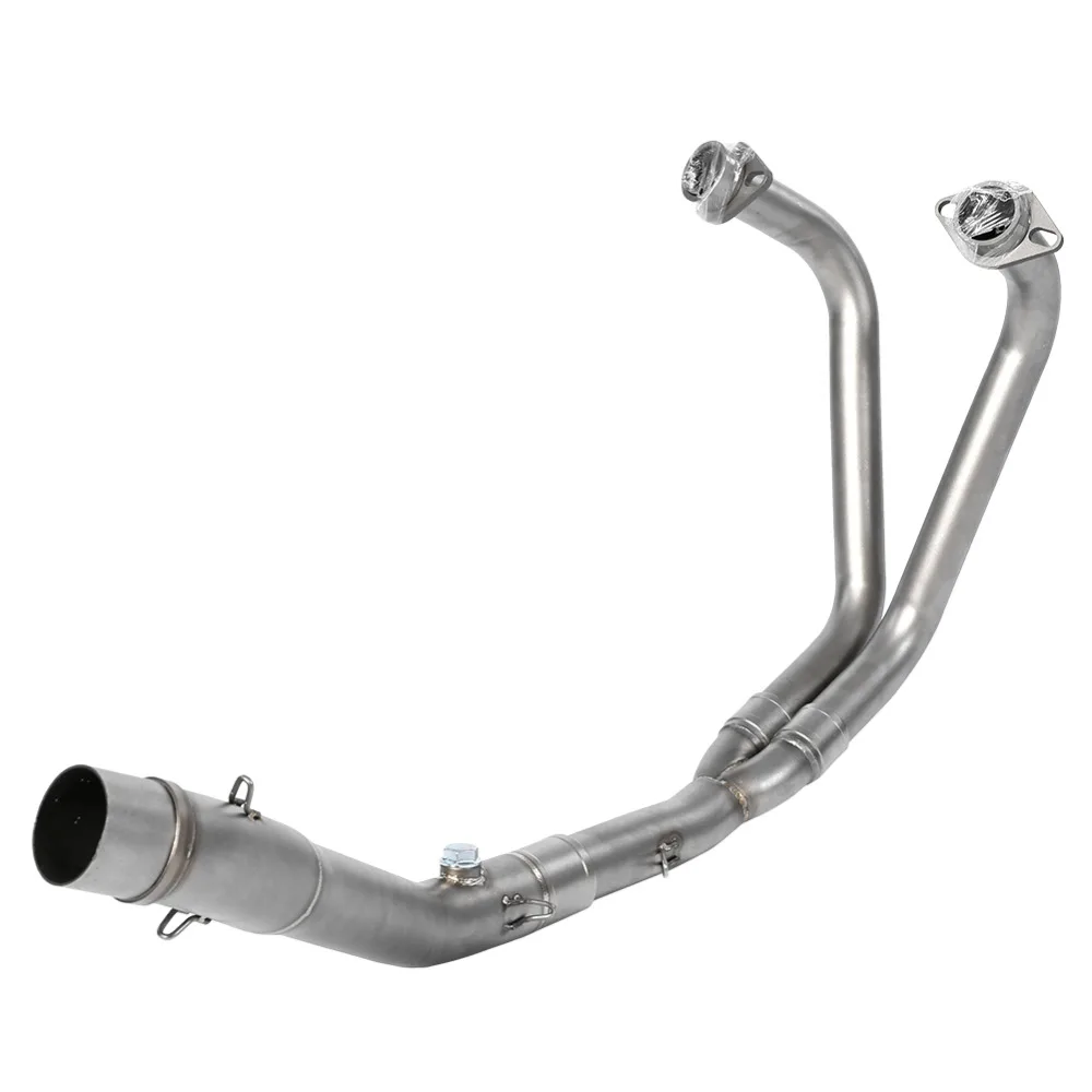 

VGEBY Racing Motorcycle Full Exhaust System Vent Front Pipe Link Connect for Yamaha YZF-R25/YZF-R3 2015 2016 2017 2018