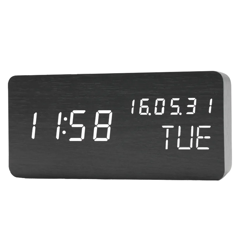 LED electronic alarm clock projection intelligent alarm clock silent