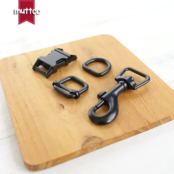 

10sets/lot (metal buckle+adjust buckle+D ring+metal dog clasp/set) 15mm customized name phone number diy pet supplies