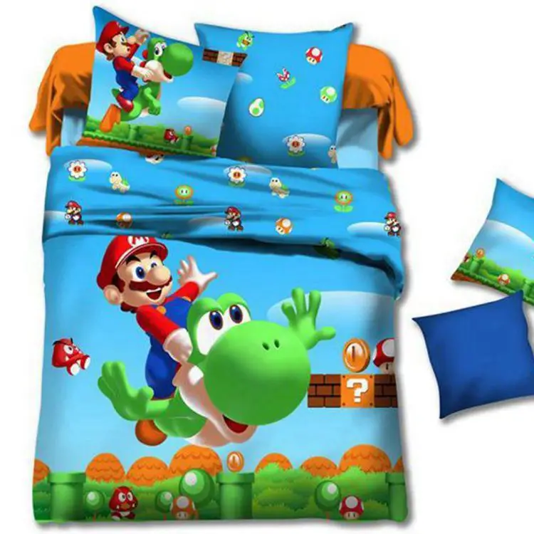 super mario crib bedding set