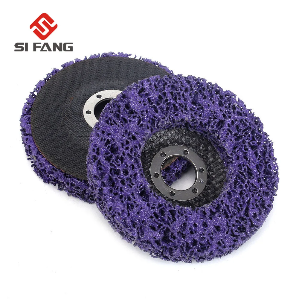 2Pcs 4.5" Poly Strip Abrasive Disc Wheel For Cleaning Paint Rust