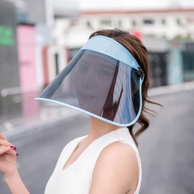 2018 Mujeres UV Protección Solar Sombrero de visera de ala ancha con tapa gorro
