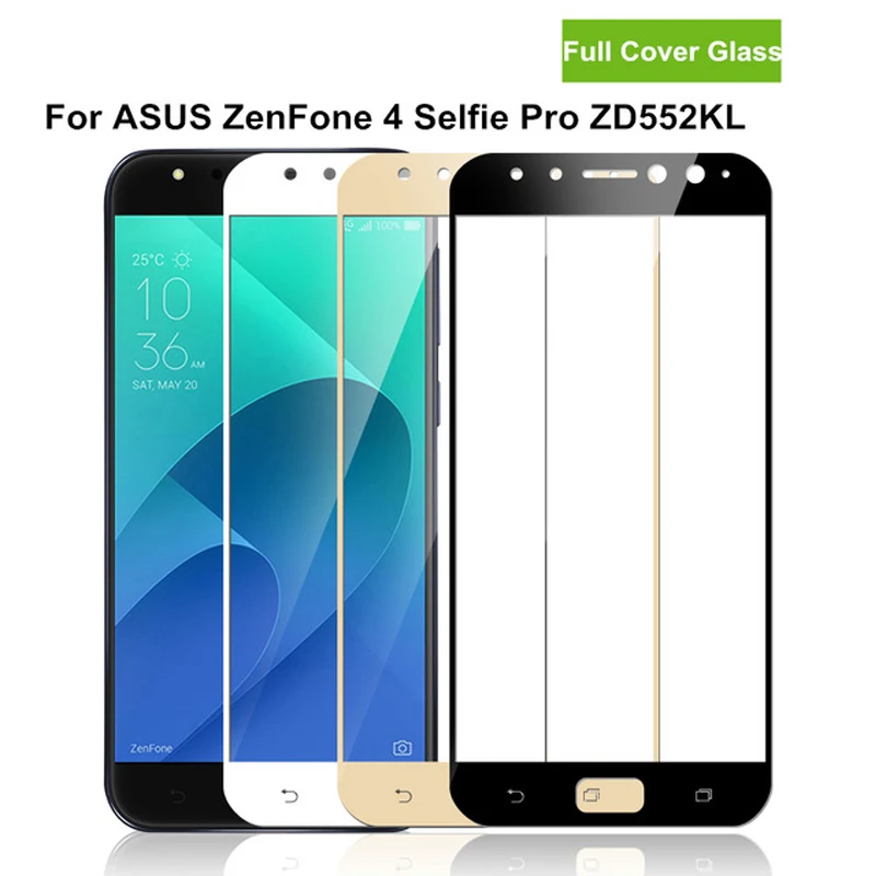 3D закаленное стекло для Asus zenfone 4 selfie pro ZD552KL полное покрытие экрана Защитная пленка для ASUS ZD552KL