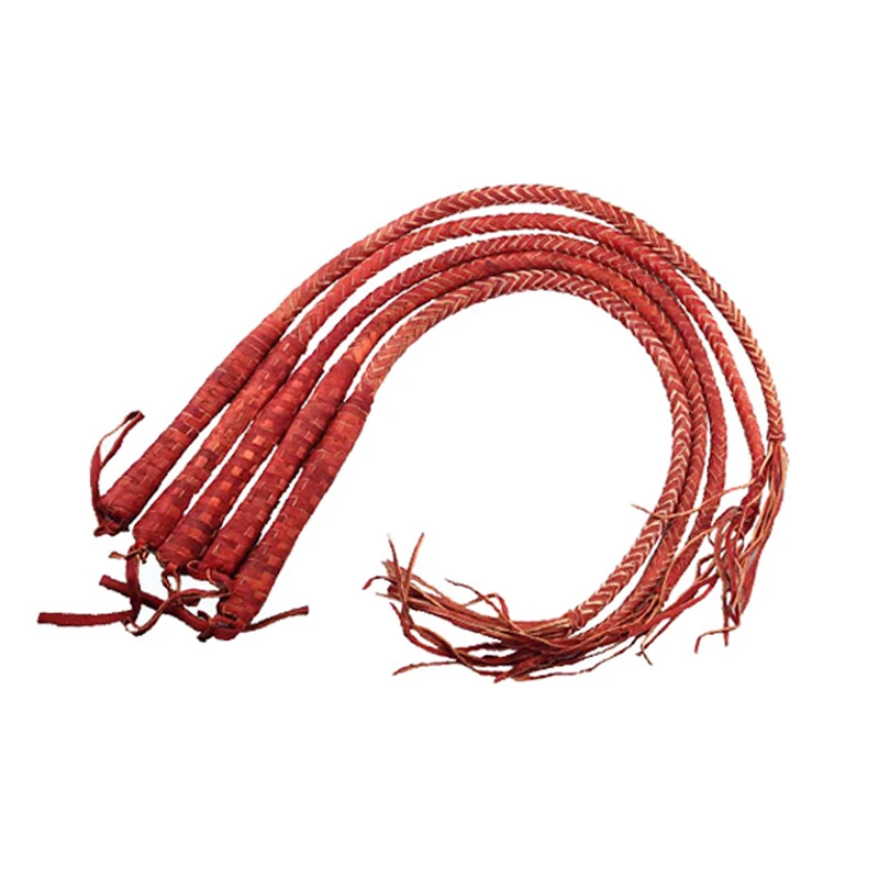 LOCLE 70cm Hand Made Braided Riding Whips for Horse Racing Genuine Bull