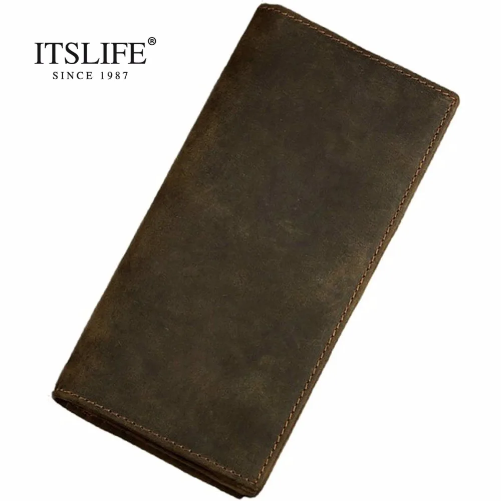 Men's classical vintage leather purse,high quality real leather wallet