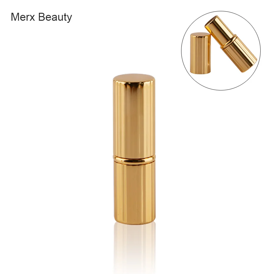 

5/50PCS 3.5-4G Empty Aluminum Lipstick Tube, Gold Round Lip Balm Container, High Grade DIY COSMET Lipstick Case, 12.1MM Cup Size