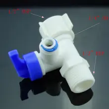 RO 3 ходовой шаровой клапан воды Reveser осмоса аквариумная система фитинги 1/" OD* 1/2" Мужской Женский BSP