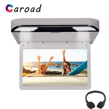 

Caroad 13.3 Inch Car Ceiling Monitor 1920x1080 Touch Button Screen Roof Mount DVD Player HDMI/USB/SD/IR/FM Transmitter/Speaker