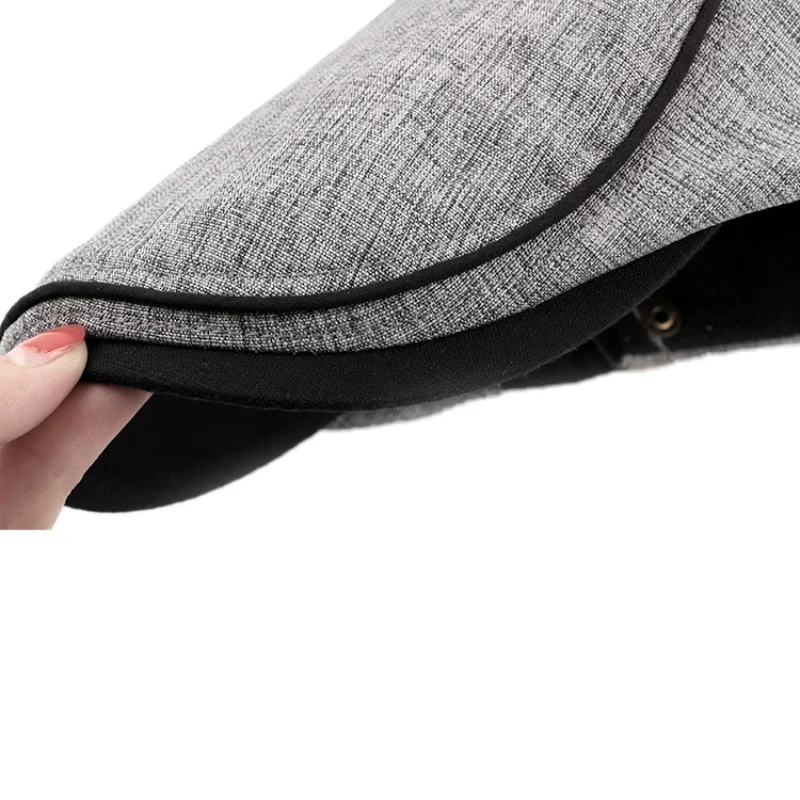 قبعة الغولف كاب النساء الرجال الرجعية البريطانية نمط قابل للتعديل المدمج في القطن تشغيل العصابة قبعة في الهواء الطلق للجنسين رئيس ارتداء ال...