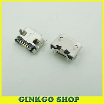 

100pcs/lot Ox Horn Phone Micro usb Charging Port 5P 5Pins Micro USB Connector Female Sockect