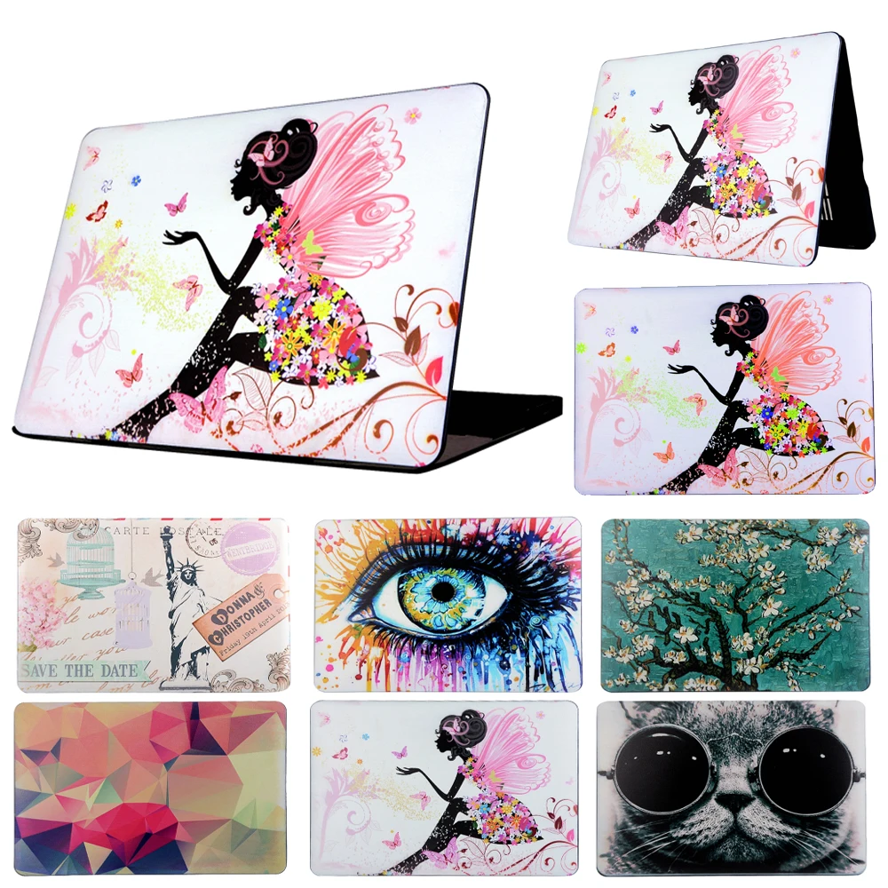 

Painted Cat Case for Macbook Air 11 13 12 Pro Retina 13 15 Laptop Case,for Macbook Pro 13 15 Touch Bar A1706 A1707 Laptop Cover