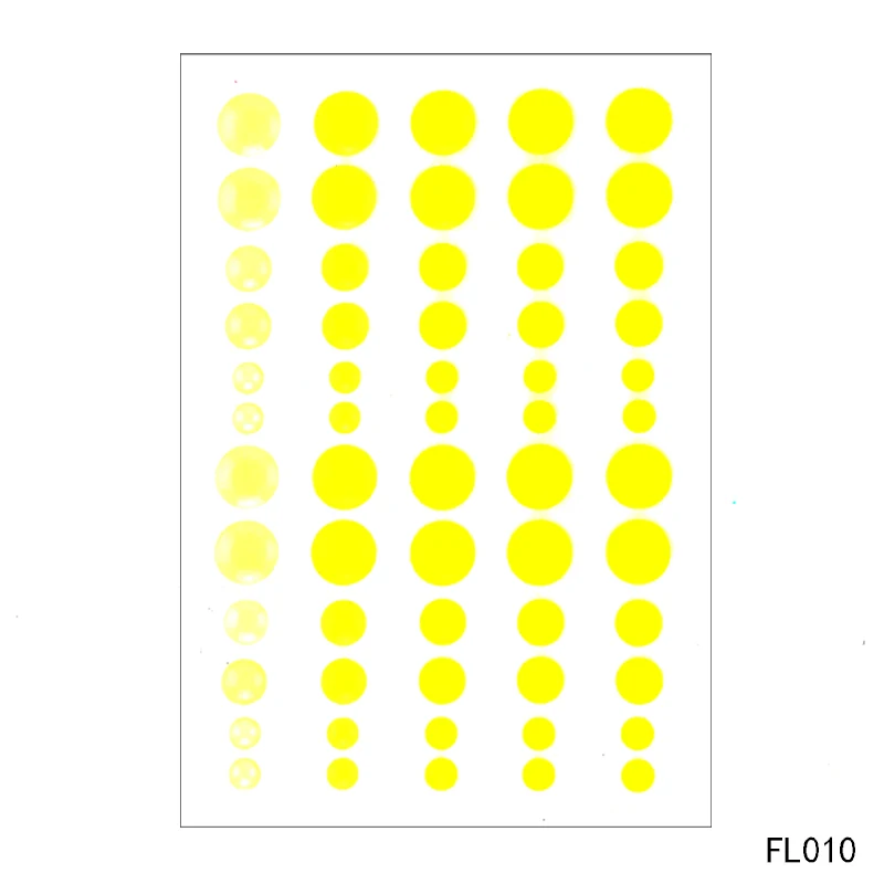 Красочные сахарные спринклеры самоклеющиеся эмалированные точки смолы наклейки для скрапбукинга/поделки/Декор с помощью открыток - Цвет: FL-010(4Pcs)