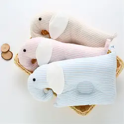 Детские подушки защита головы слона Мягкий хлопок младенческой форменная подушка валик полосатый кролик дизайн новорожденных украшение в