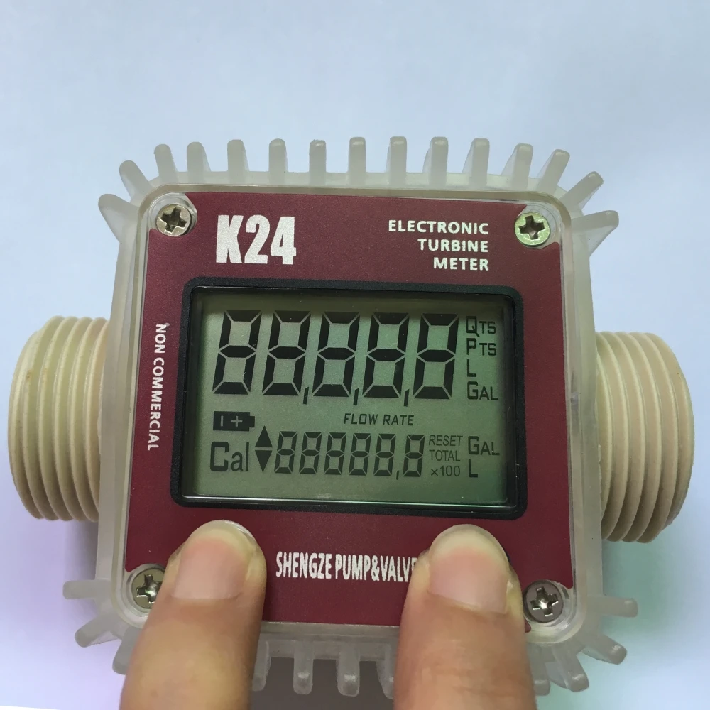 

K24 Electronic Fuel turbine meter flow sensor Digital display Pro counter