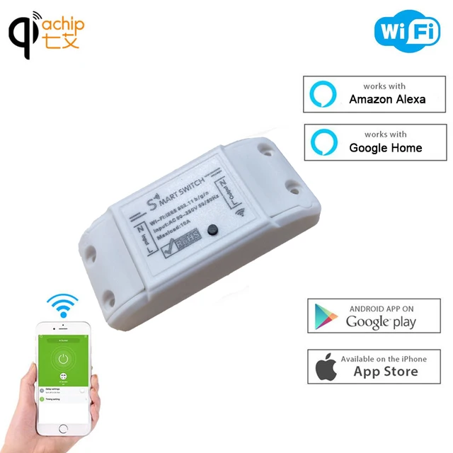 Aliexpress Wifi Smart Switch Wireless Remote Control Light Wifi Smart Switch Wireless Remote Control Light Timer Relay Switches 110v 220v Home Automation Module Works With Alexa
