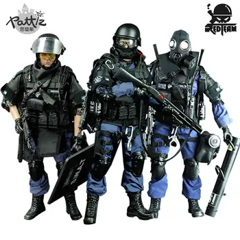 

PATTIZ 1/6 Scale Military Solider Figure Toys Set Collectable US Swat Team Model DIY Clothes Doll Action Figure Gun Toy for Boys